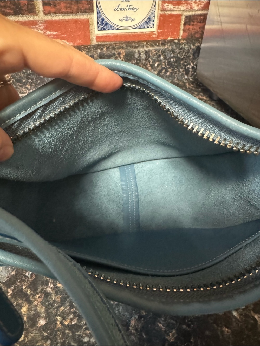 Vintage Coach Janice Legacy Crossbody Bag 9950 – Rare Pool Blue - Picture 11 of 16